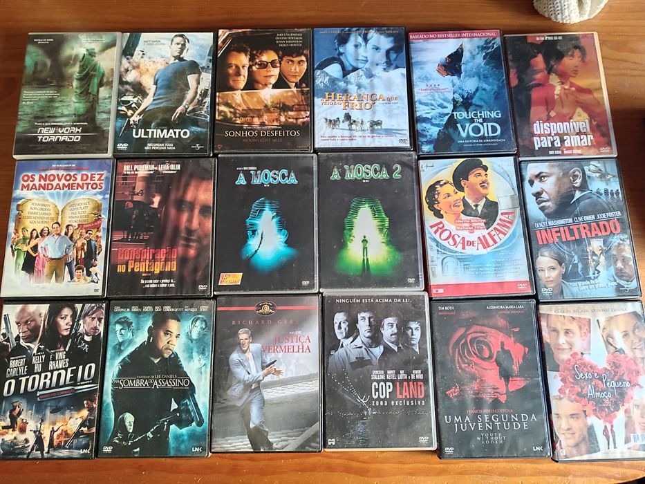 Vários DVDs para venda (valores de cada um na descrição)