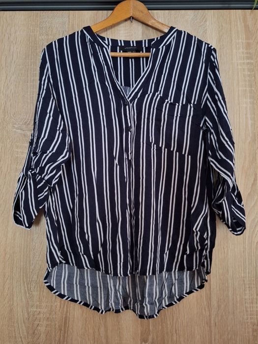 Koszula w paski 42 dłuższy tyl