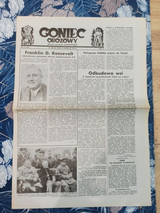 Goniec obozowy. Pismo żołnierzy internowanych.