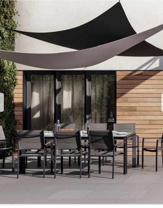 Vela de sombra para jardim de cor amarela