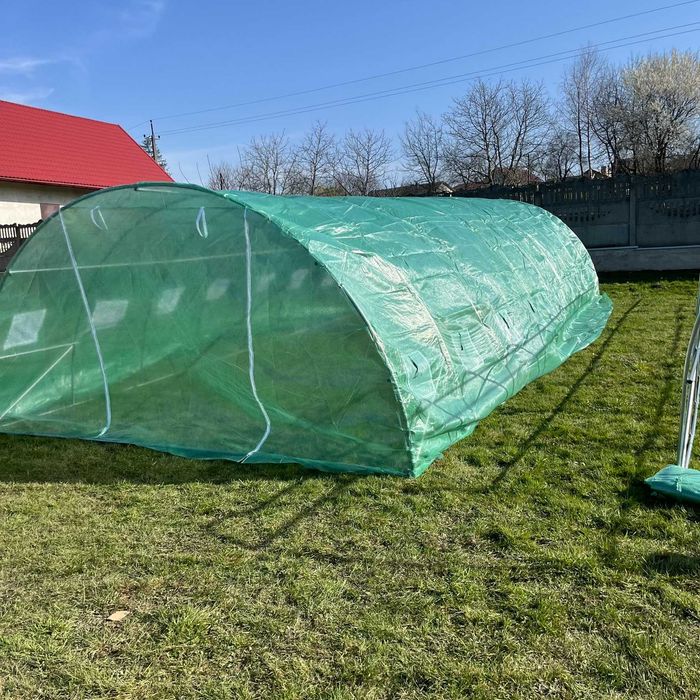 Теплиця з профілем 25мм 40м² 10х4х2 Парник для саду дачі Теплиці НОВІ