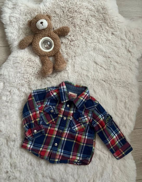 Koszula dziecięca Levi’s w czerwone kratę rozmiar 68/74
