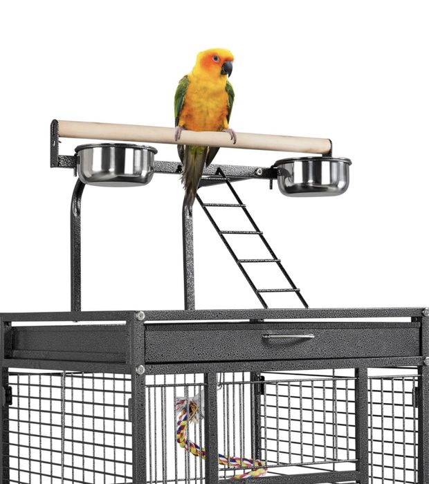 LOJA !! Gaiola Papagaio com poleiro - PORTES GRÁTIS