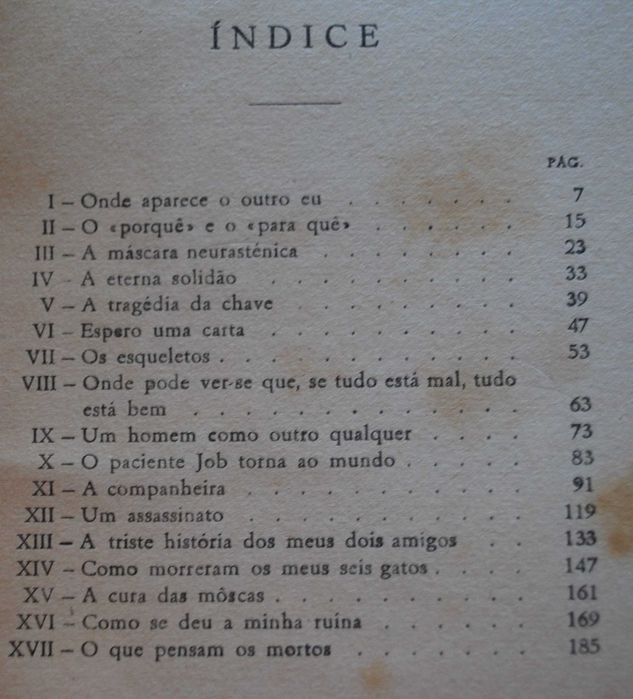 Visões de Neurastenia de W. Fernandez Florez - 1ª Edição 1942