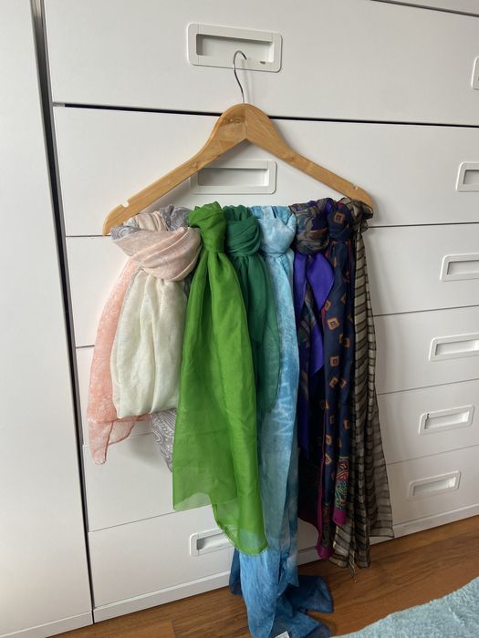 Set de 7 lenços multicolor