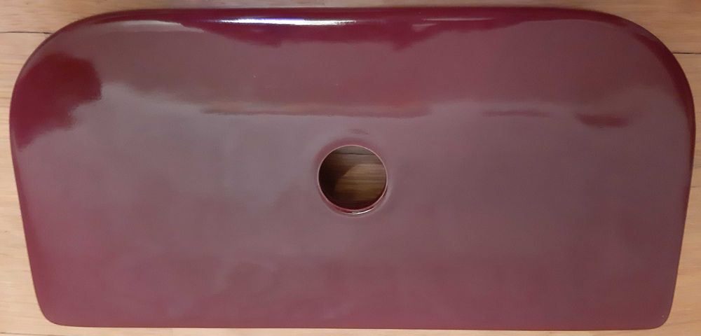 Кришка до бачка унітаза Монако VIP, бордового(темно червоного) кольору