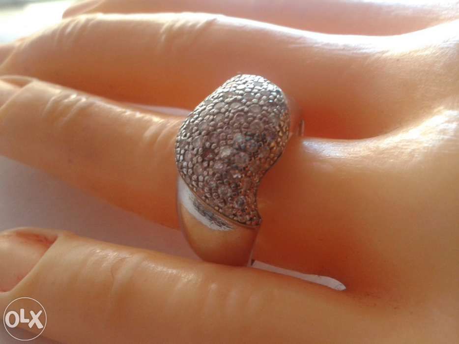 Anel ouro branco de 19,2 K (NOVO)