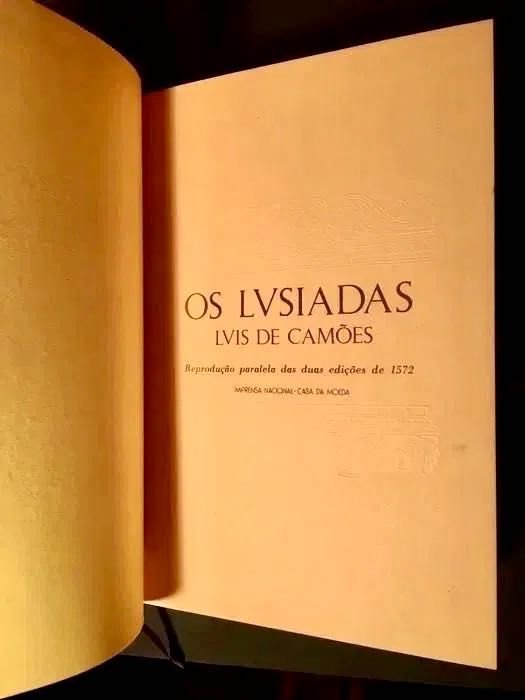 LUSÍADAS- reprod. paralela de 1572 - casa da moeda 5000 exemplares