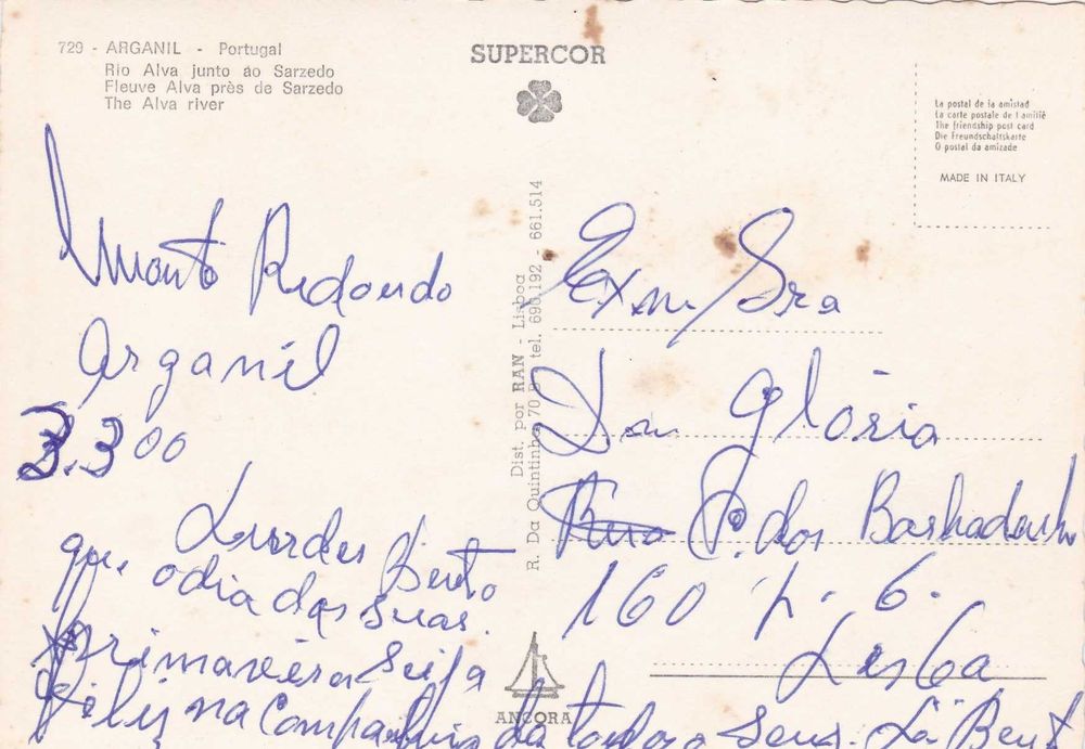 Postal - Arganil Rio Alva