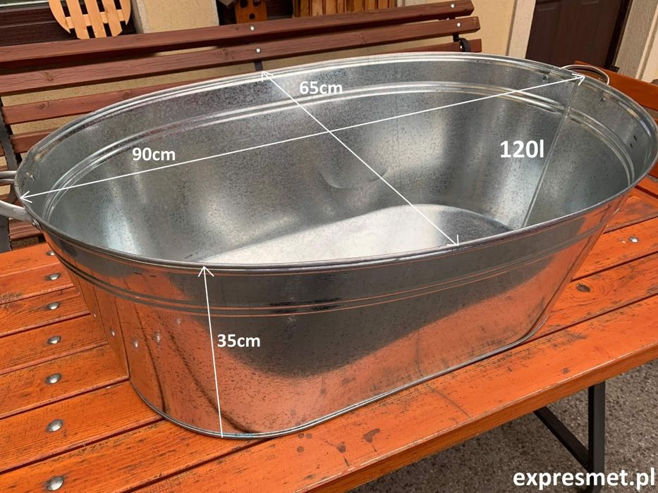 Wiadro ocynkowane 7L 10L 12L 15L  wiadro metalowe ocynkowane 15L balia