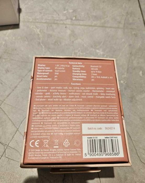 Smart watch sportowy forever