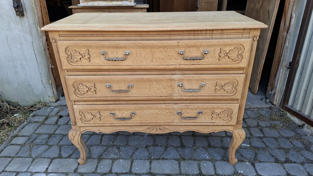 Komoda ludwikowska z szufladami wypiaskowana oczyszczona