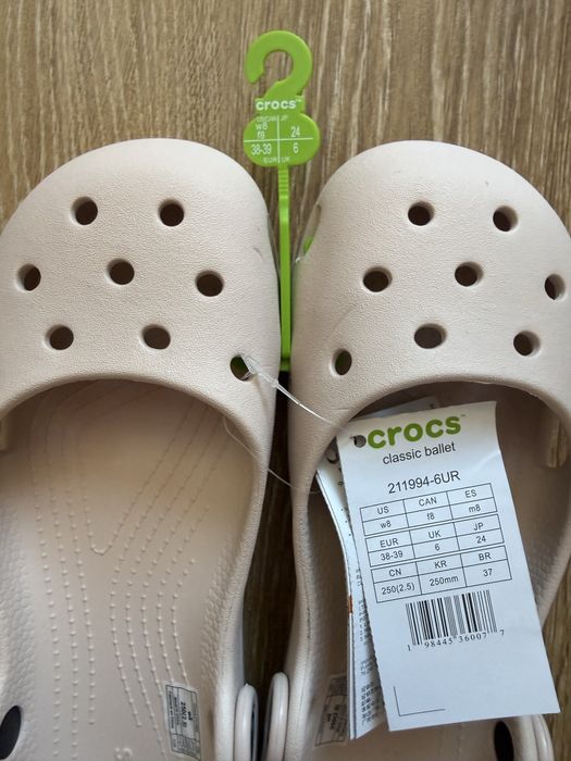 Crocs W8 classic ballet 39 новые