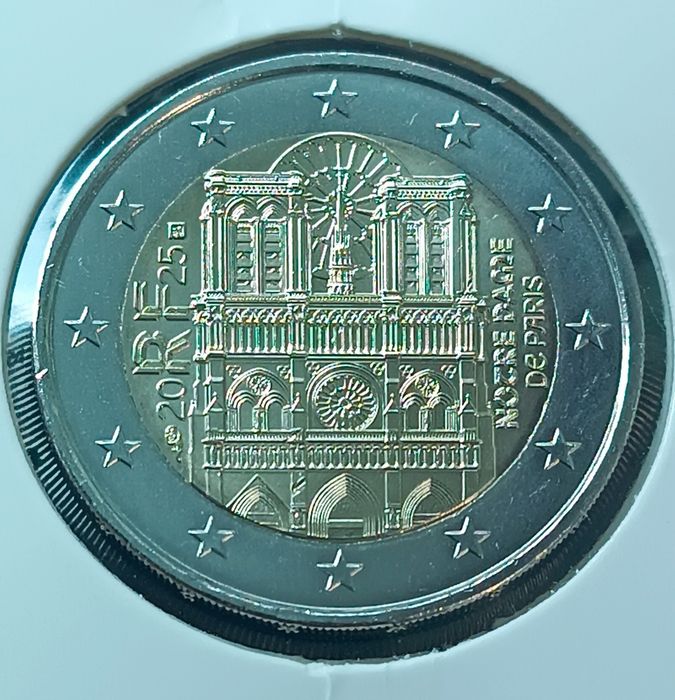 França 2025 - Moeda 2€  Notre-Dame de Paris