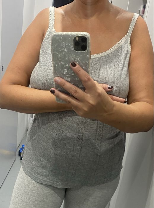 Zestaw 4 podkoszulki szare bawełna xxl-xxxl