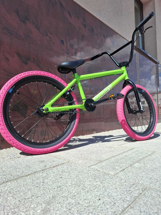 Rower BMX Sunday Blueprint 20 cali green pink 25T single speed
