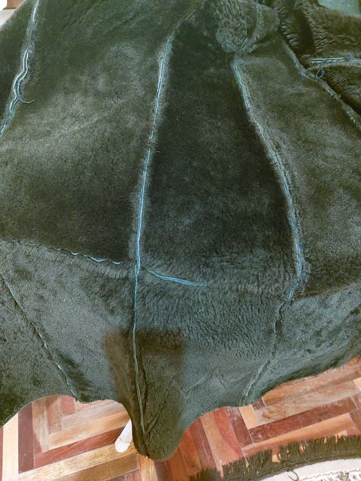 Дублянка нова з натуральної овчини з хутром песця