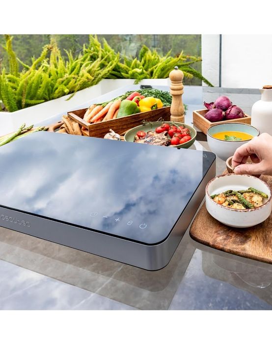 Placa de indução portátil de 2 fogos Full Magma duplo