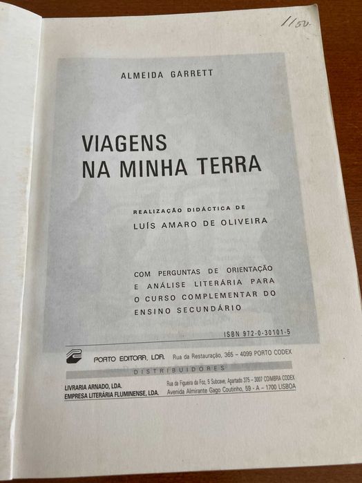 Viagens na Minha Terra de Almeida Garrett