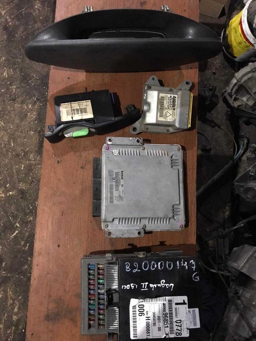 Блок управления двигателя Рено Лагуна 2 1,9DCI 00-05г (комплект)