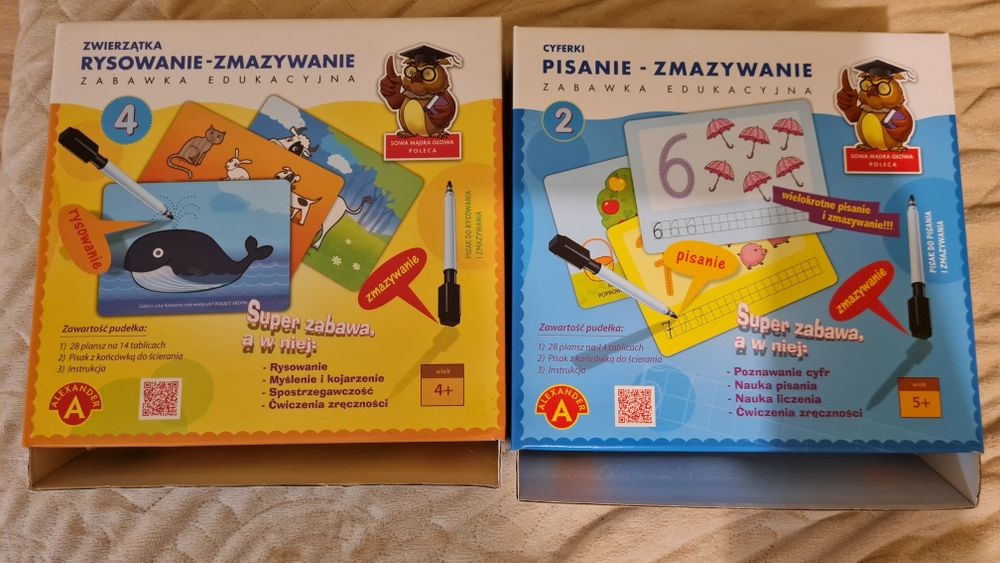 Pisanie-zmazywanie Alexander zwierzątka i literki
