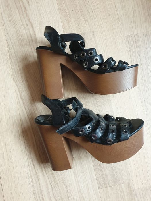 Чёрные кожанные туфли