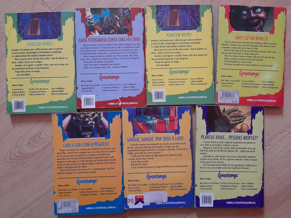 Livros colecção Arrepios 7 = 7euros