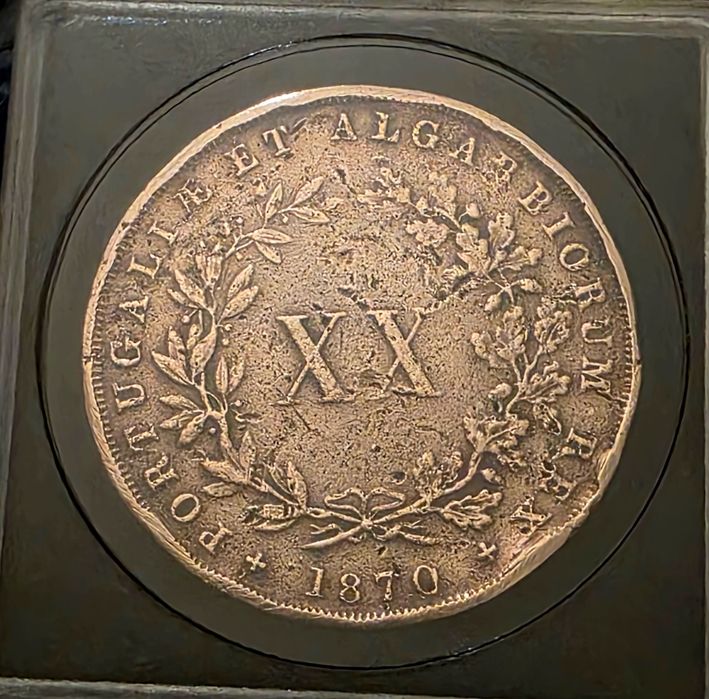 Moeda  Rara  XX Reis 1870