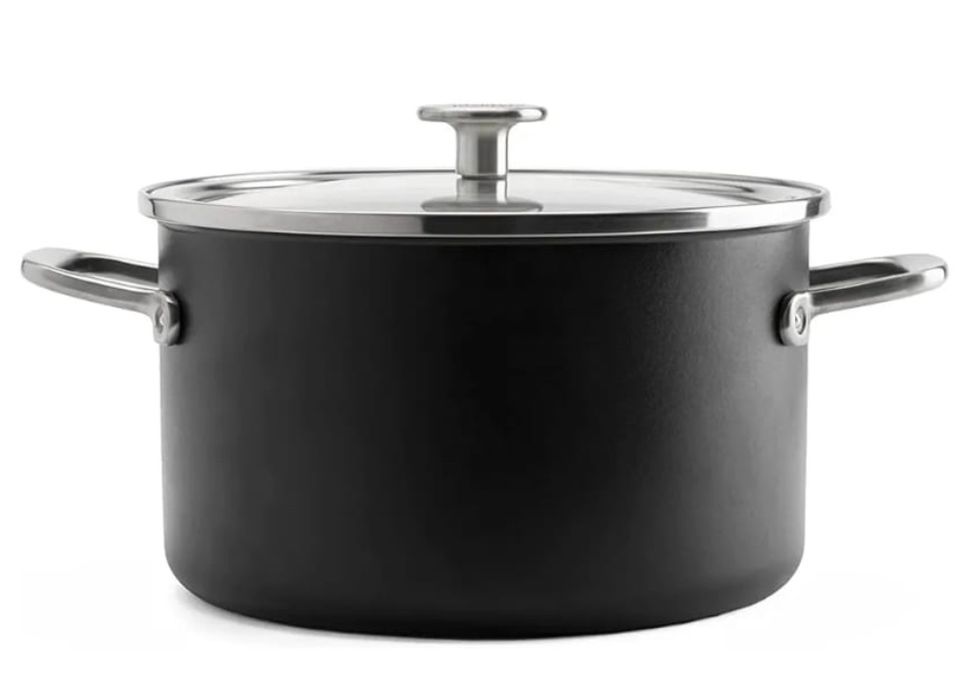 6L/24cm LUX garnek emaliowany z pokrywką Kitchenaid Steel Core Enamel