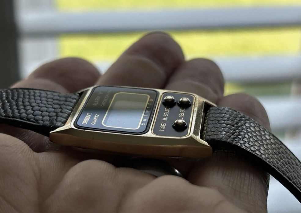 Zegarek Cyfrowy Orient Lcd lata 80