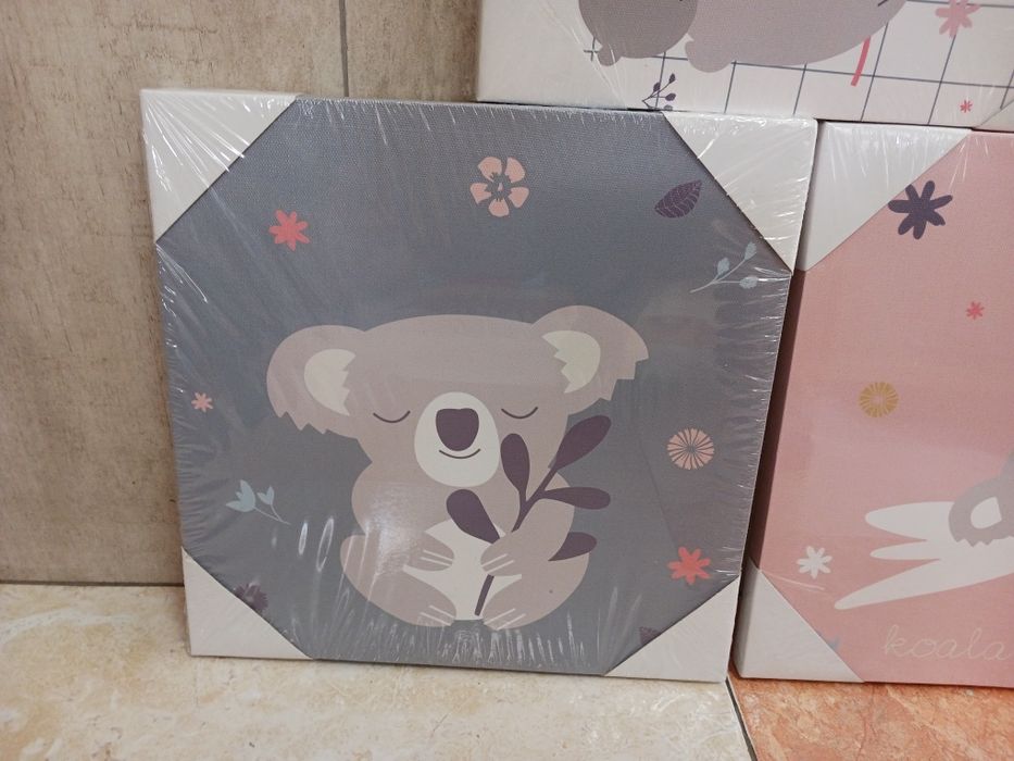 3 quadros quarto criança