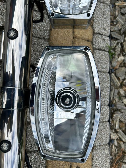 Rama dachowa LightFix do Iveco S-WAY + 4 HALOGENY LED TRP  CHROMOWANE