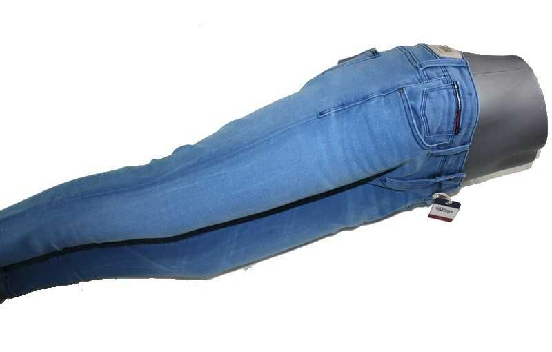 Damskie jeansy Tommy Hilfiger Natalie rurki niski stan nowe - W34/L30