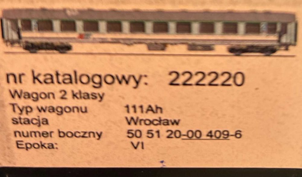 Wagon pasażerski Robo 222220 H0 PKP