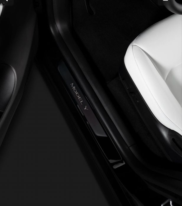 Estribos das portas iluminados Tesla Y