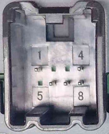 Comando / Botão / Interruptor Vidros Frente Direito 13408452 - OPEL ASTRA K