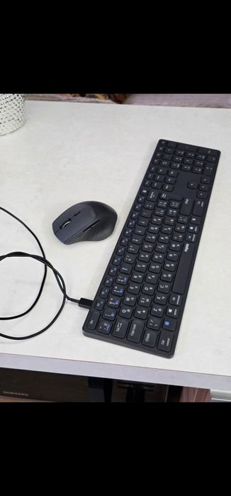 Продам клавиатура+мышь RAPOO-9800M Wireless dark grey