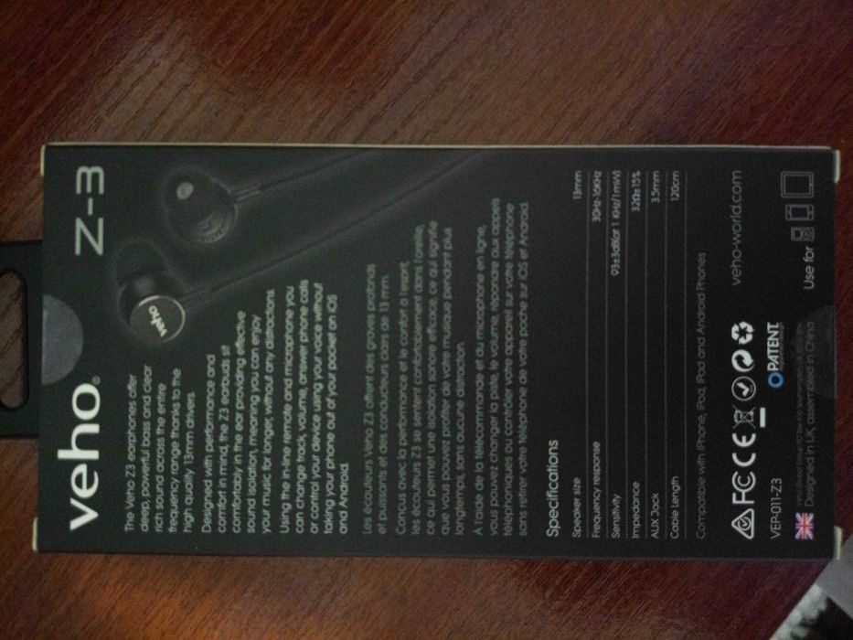 Auriculares Veho Z-3