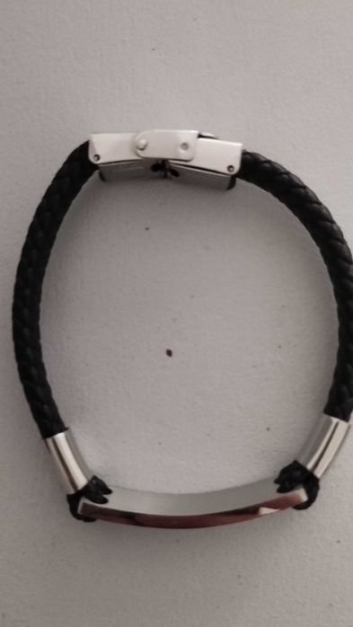 Pulseira aço inoxidável gravação Rafael