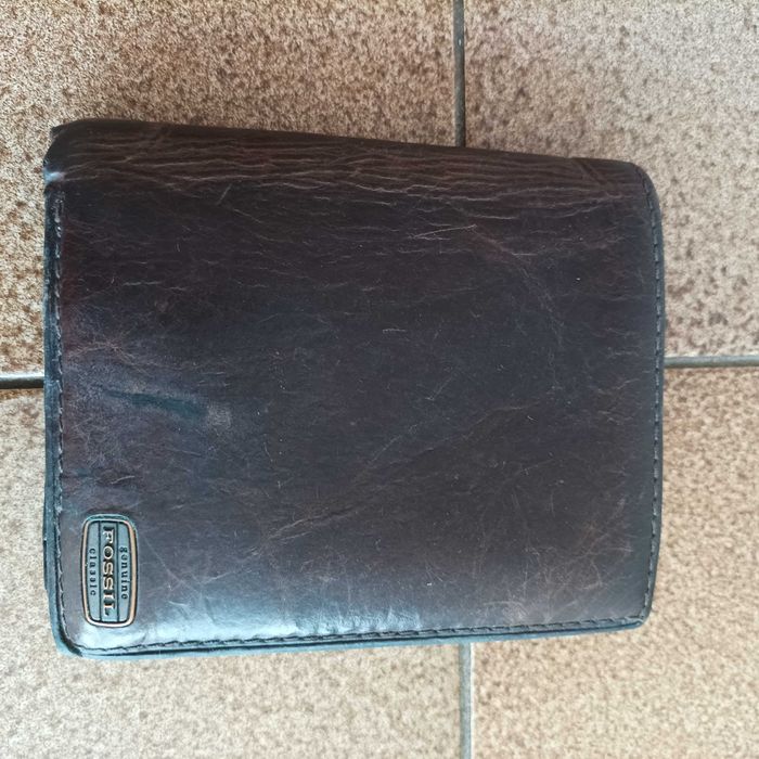 Skórzany portfel męski Fossil Genuine Classic