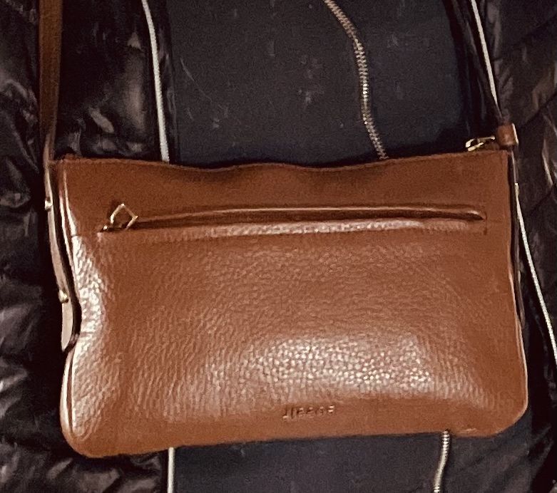 Next leather +Fossil две кроссбоди натуральная кожа