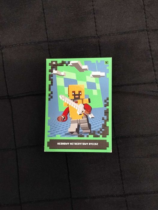 Karta Neonowy Netherytowy Rycerz, LEGO Minecraft, nr 26
