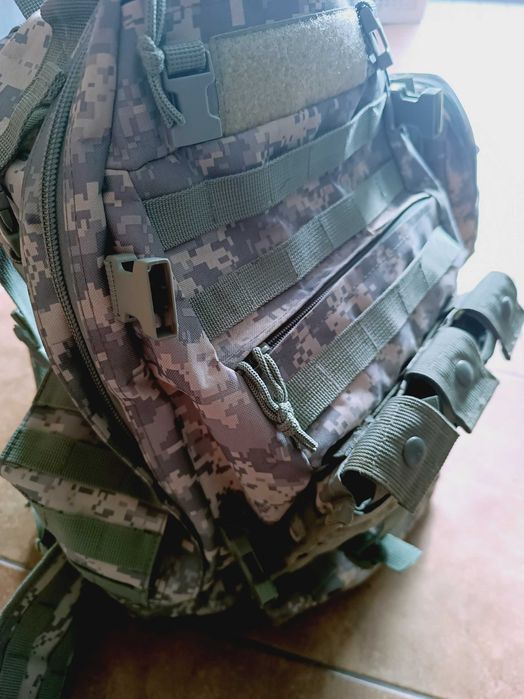 Duży plecak militarny + 4 kieszenie taktyczne - pixel camo