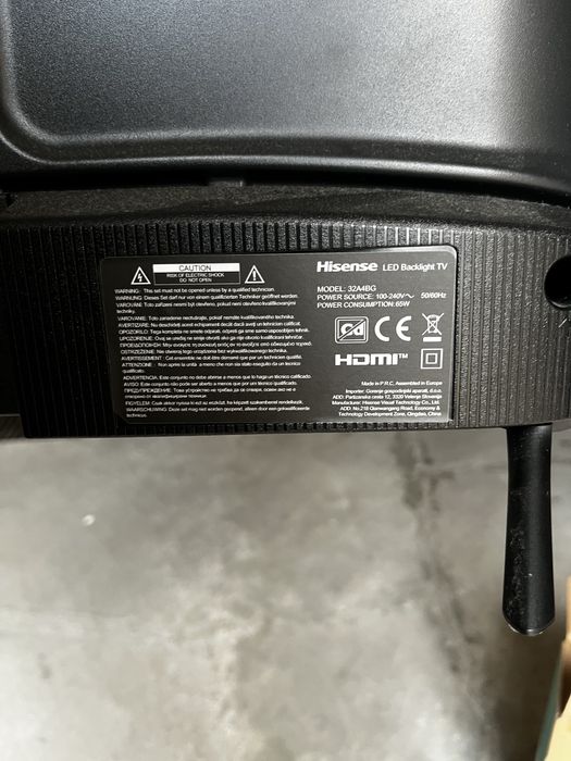 TV Hisense 32” Smart TV (A432) – Sem imagem – para reparação ou peças