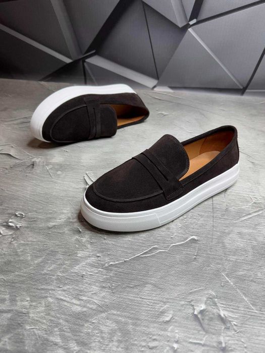 Чоловічі Туфлі Лофери (Замша та Шкіра)40-45 Без Предоплати