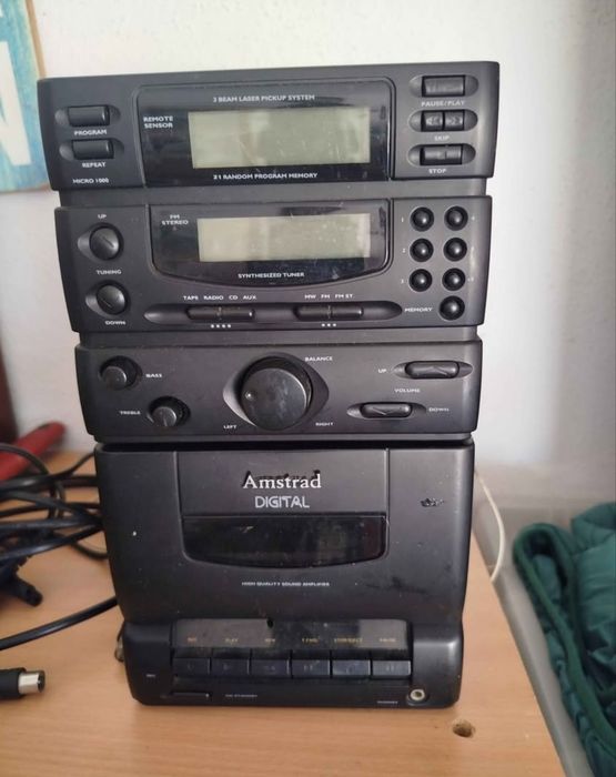 Aparelhagem Sony mini wi-fi / Sistema som Amstrad digital