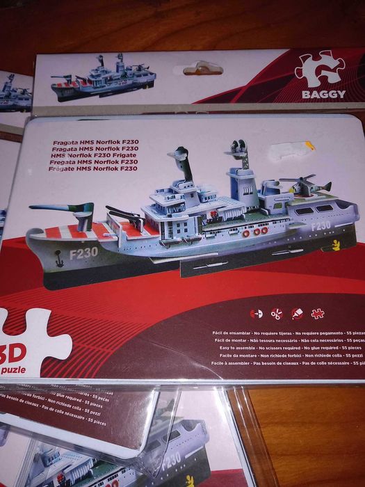 Puzzle Barco 3D NOVO