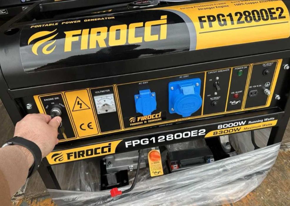 Генератор бензин Firocci 8 - 8,3 кВт мідна обм електростарт AVR новий