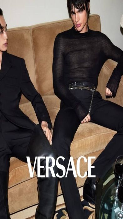 кожанный ремень Versace