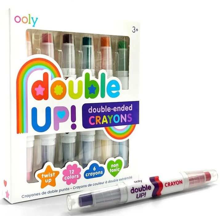 Kredki Dwustronne Double Up 6Szt. Kolorowe Baloniki. Nowy Produkt